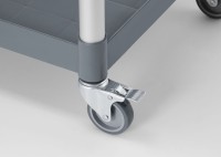 Serveerwagen polypropyleen met 3 bladen, groot