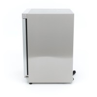 Vrieskast - 200 L - Rvs - met Glazen Deur