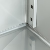 Koelkast - 800 L - 6 Verstelbare Roosters - op Wielen - Roestvrijstaal