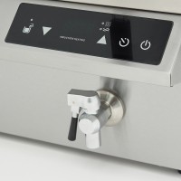 Frituurpan - 2x 8 L - 2 Manden - met Tapkraan - Inductie