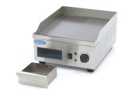 Grillplaat - Half Gegroefd - 36 cm - incl. Opvangbak