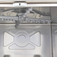 Horeca Vaatwasser - 50 x 50 cm - met Afvoer-, Glansspoel- en Zeeppomp - Digitaal Display - 400V