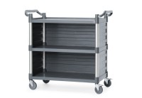 Serveerwagen polypropyleen met 3 bladen, groot