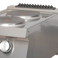 Heavy Duty Kookplaat - 2 Pitten - Enkel - 70 cm Diep - Elektrisch