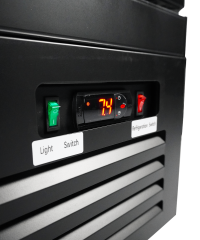 KOELKAST 3 GLASDEUREN ZWART