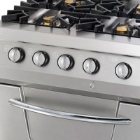 Premium Fornuis - 4 Pitten - Dubbel - 90 cm Diep - incl. Oven - Gas