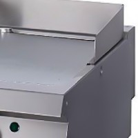 Heavy Duty Grillplaat - Glad Chroom - Enkel - 70 cm Diep - Gas