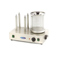 Worstenwarmer - Ø 20 x 24 cm - Vaatwasbestendig - met 4 Verwarmingsstaven