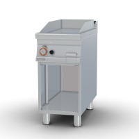 Gas Fry-top smooth griddle, on open cabinet, plate cm.36x68 (included 1 Head end filler strip mod.TPA-9)