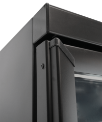 KOELKAST 1 GLASDEUR ZWART