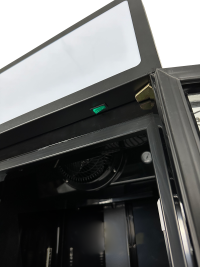 KOELKAST GLASDEUR ZWART