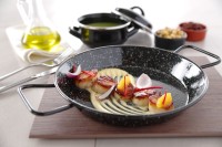 Geëmailleerde paëllapannen