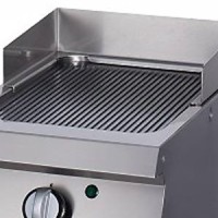 Heavy Duty Grillplaat - Gegroefd - Enkel - 70 cm Diep - Gas