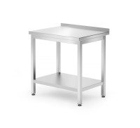 Muurwerktafel met schap Budget Line – geschroefd, diepte: 600 mm