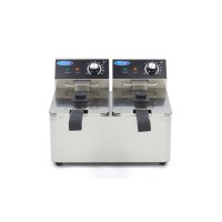 Frituurpan - 2x 4 L - 2 Manden - tot 1,5 Kg Frites