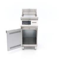 Inductie Grillplaat 700 - Glad - 5000W - Enkel - met Onderstel