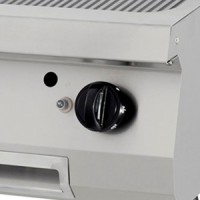 Premium Grillplaat - Gegroefd Chroom - Enkel - 90 cm Diep - Gas