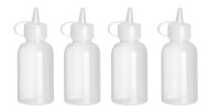Mini saus dispenser - set van 4 stuks.