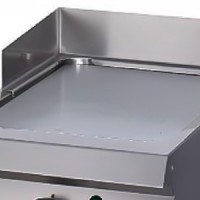 Heavy Duty Grillplaat - Glad Chroom - Enkel - 70 cm Diep - Gas