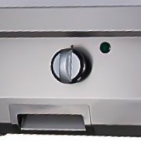 Heavy Duty Grillplaat - Glad Chroom - Enkel - 70 cm Diep - Gas