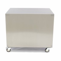 Onderstel RVS - 60 x 80 cm - 120 Kg Draagvermogen - Zwenkwielen