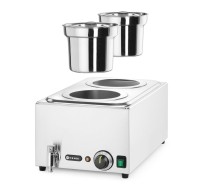 Set: Bain-marie HENDI Ranger + 2x bak 4L met deksel