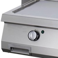 Heavy Duty Grillplaat - Glad Chroom - Dubbel - 70 cm Diep - Elektrisch