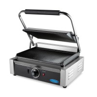 Contactgrill - Gegroefd - Enkele Grillplaat - 33,5 cm