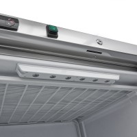 Vrieskast - 600 L - Rvs - met Glazen Deur