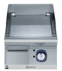 BAKPLAAT,1 ZONE, GLAD, GEPOLIJST CHROOM, 400 MM, TOPMODEL, ELEKTRISCH