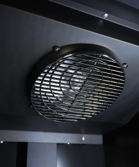 KOELKAST 1 GLASDEUR ZWART