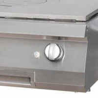 Heavy Duty Doorkookplaat - 1 Pit - Dubbel - 70 cm Diep - Gas