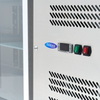 Koelwerkbank - 223 cm - 4 Glazen Deuren