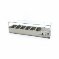 Opzetkoelvitrine - 150 cm - 6 x 1/3 GN Bakken