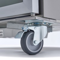 Koelkast - 1200 L - 6 Verstelbare Roosters (2/1 GN) - Rvs - met Glazen Deur