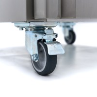 Koelkast - 600 L - 3 Verstelbare Roosters (2/1 GN) - Rvs - op Wielen