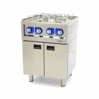 Kookplaat Horeca - 4 Pitten - Dubbel - 60 cm Diep - Gas