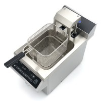 Frituurpan - 8 L - 1 Mand - Inductie - Liftsysteem - met Tapkraan