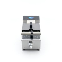 Frituurpan - 8 L - 1 Mand - Inductie - Liftsysteem - met Tapkraan