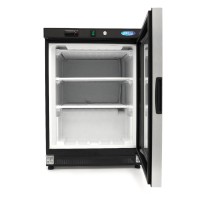 Vrieskast - 200 L - Zwart - met Glazen Deur