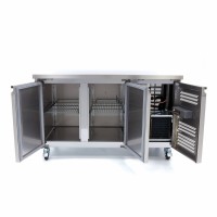 Vrieswerkbank - 136 cm - 2 Deuren