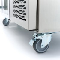 Koelwerkbank - 223 cm - 4 Glazen Deuren