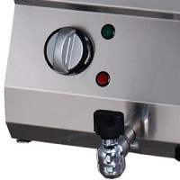 Heavy Duty Friteuse - 1 x 12 L - Enkel - 70 cm Diep - met Tapkraan - Elektrisch