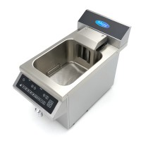 Frituurpan - 8 L - 1 Mand - Inductie - Liftsysteem - met Tapkraan