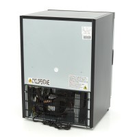 Vrieskast - 200 L - Zwart - met Glazen Deur