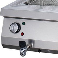 Heavy Duty Friteuse - 2 x 12 L - Dubbel - 70 cm Diep - met Tapkraan - Elektrisch