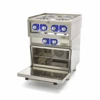 Professionele Horeca Fornuis - 4 Pitten - Met Oven - Elektrisch  - 60 x 60 cm