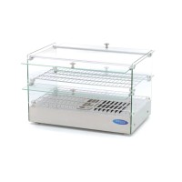 Warmhoudvitrine - 50 L - 55 cm - 2 Niveaus