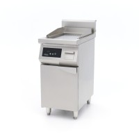 Inductie Grillplaat 700 - Glad - 5000W - Enkel - met Onderstel