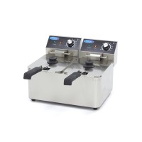 Frituurpan - 2x 4 L - 2 Manden - tot 1,5 Kg Frites